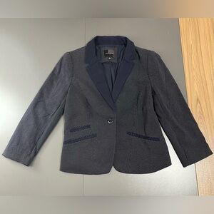 The Limited Navy Polka Dot Blazer